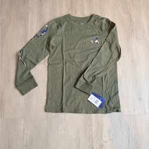 Boys Champion Green Long Sleeve Shirt, Size: M